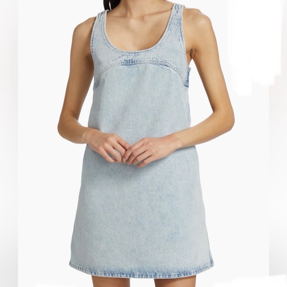 Frame Denim Light Blue Sleeveless Dress